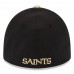 Men's New Orleans Saints New Era Team Classic 39THIRTY Flex Black Hat 1706665